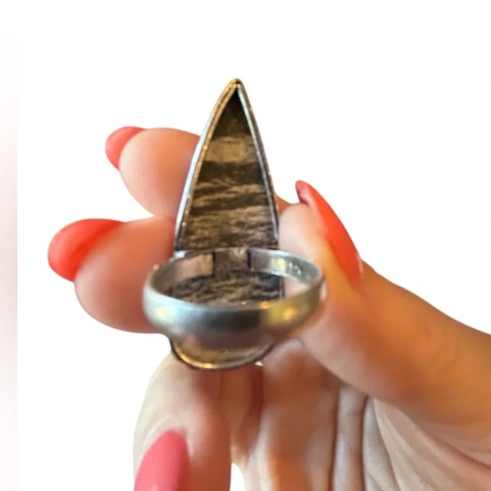 Swiss Kambaba Jasper Stone Karmic Meditation Ring
